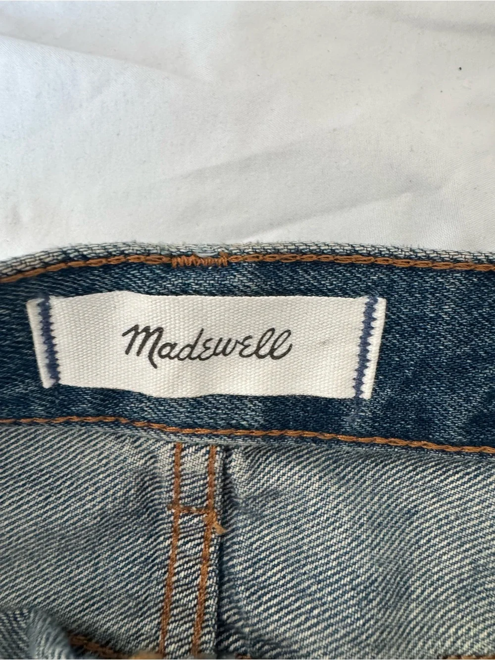 MADEWELL pieced barrel-leg Jean size 25Tall